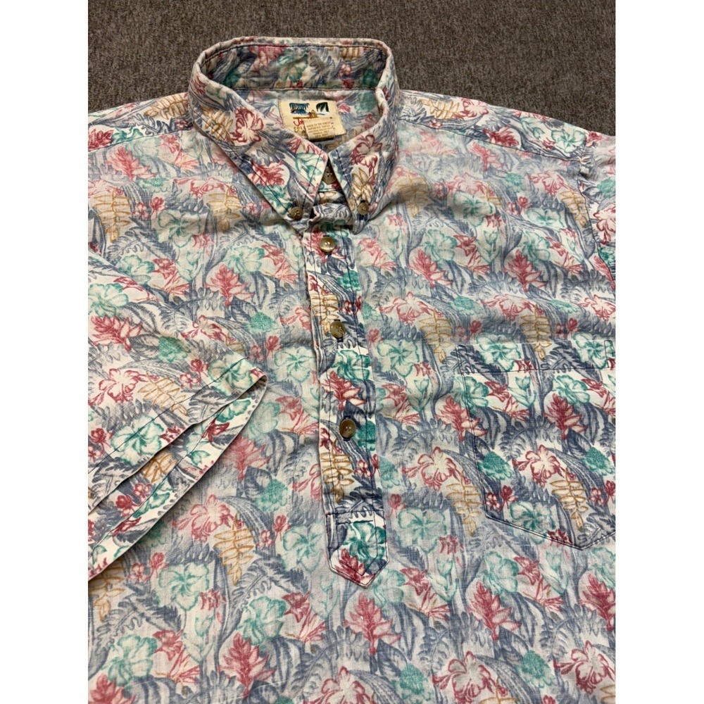 VTG John Severson Kahala Hawaiian Shirt Mens XL Aloha‎ Button Down Tropical USA